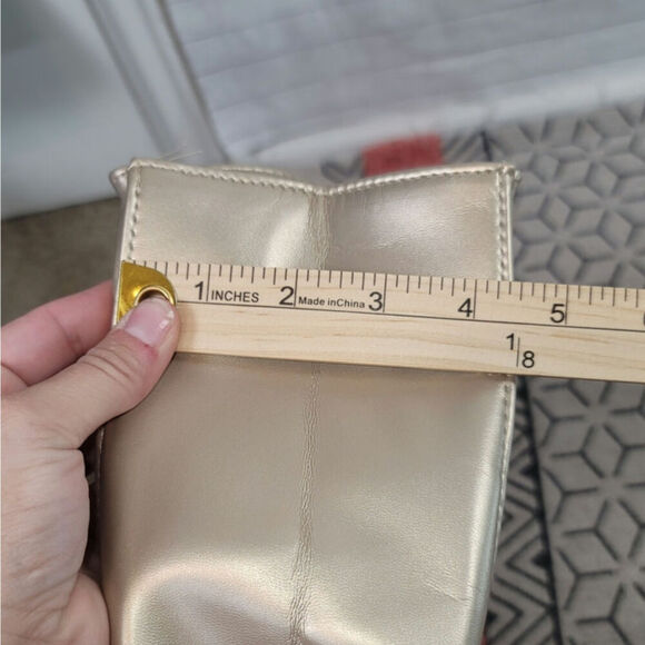 JIMMY CHOO PARFUMS GOLD TOTE BAG W GLITTER HANDLES - Picture 14 of 14